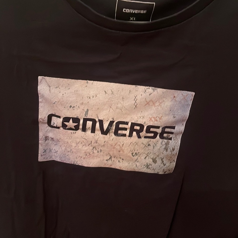 Converse Black tshirt XL